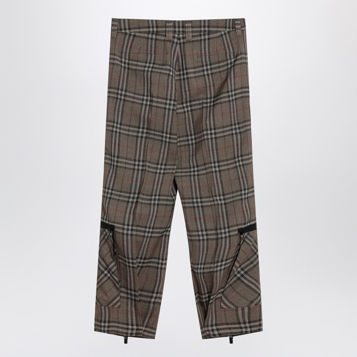 Burberry Cargo pants check pattern in silk blend